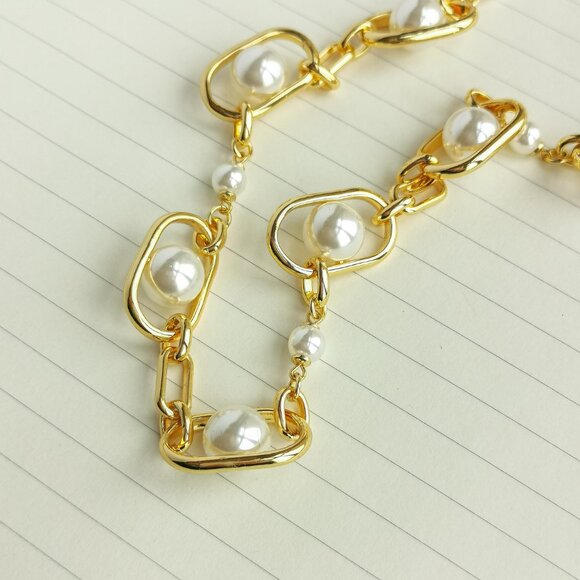 Glamorous Strands Gold Pearl Necklace - Kate Spade - Picture 2 of 3